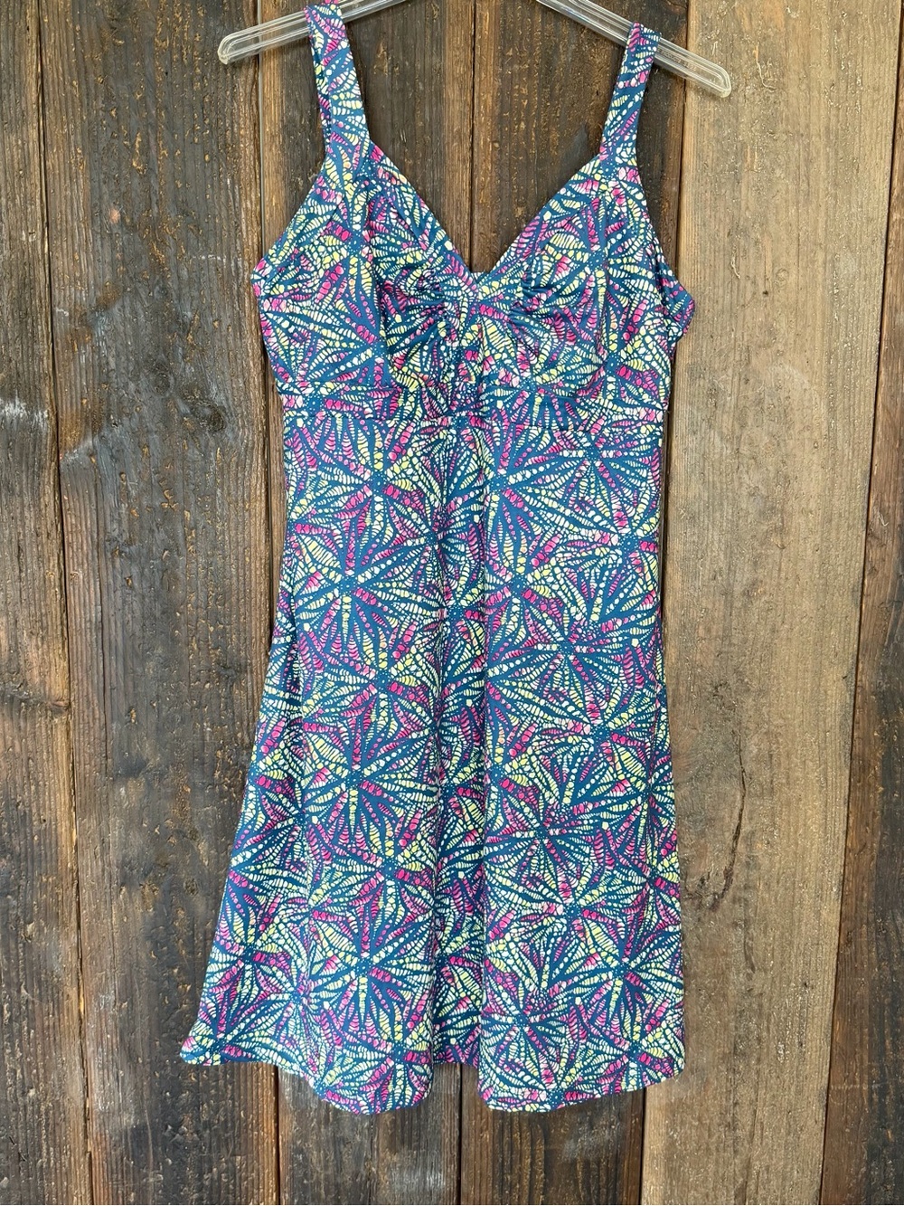 Patagonia Womens Athletic Sundress Geometric Design SZ L Princess Waist